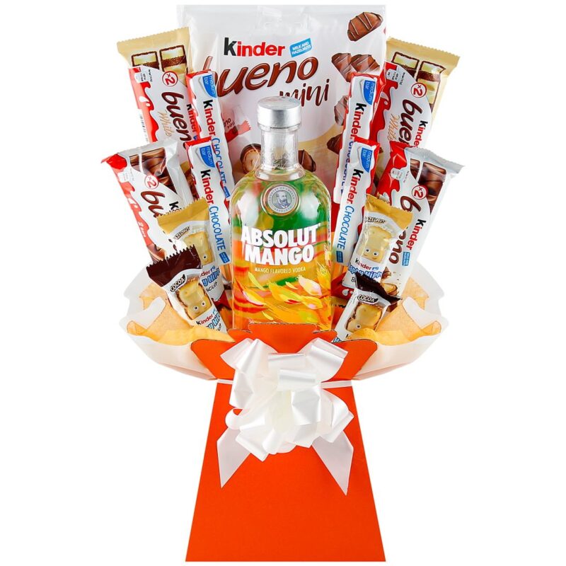 Kinder Chocolate Booze Bouquet Hamper - Perfect Alcohol Gifts