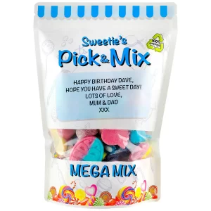Pick & mix sweets pouch gift message