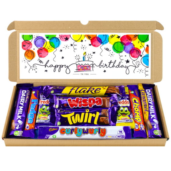 Happy Birthday Cadbury Chocolate Hamper Letterbox Gift